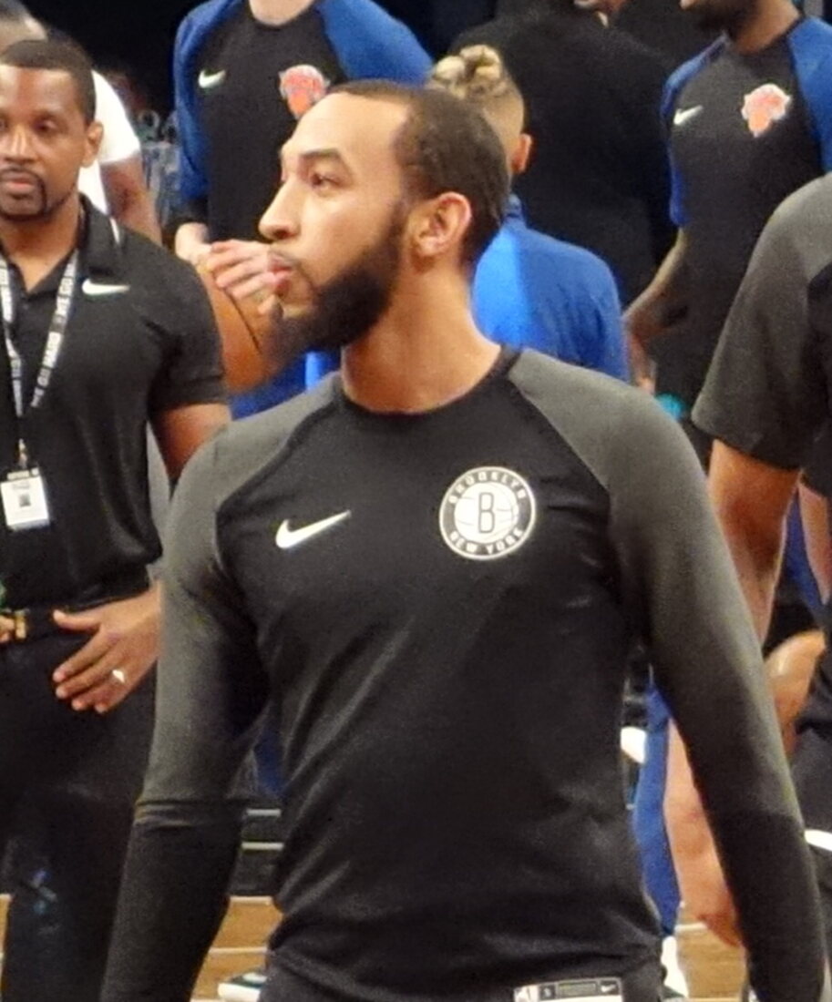 NBA guard Jordan McLaughlin warming up before a game.