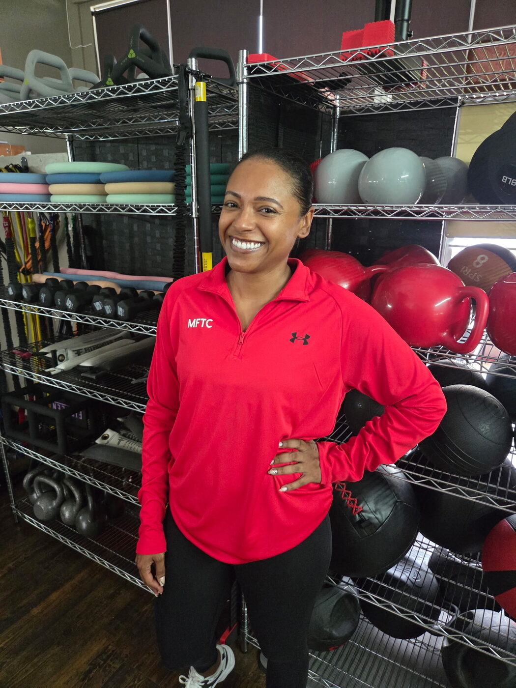 Coach Q. Angeles at Marathon Fitness Training Center.