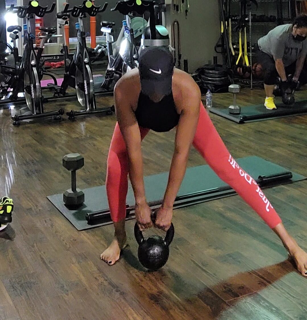 Coach Peters during a conditioning session at Marathon Fitness Training Center.